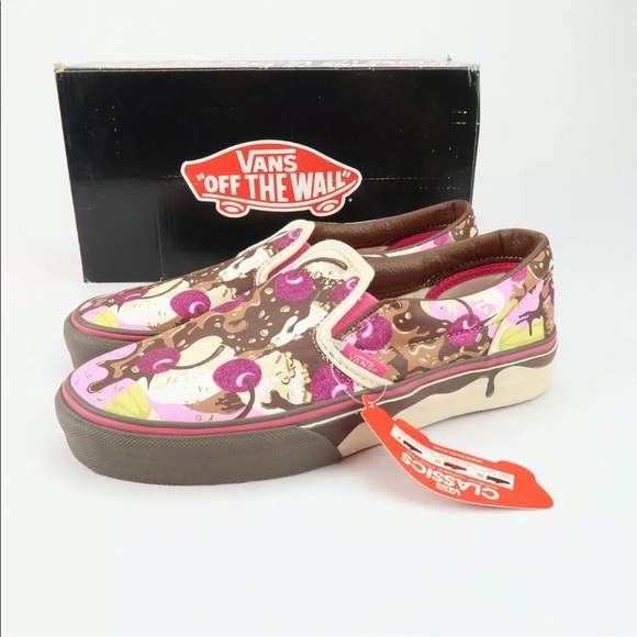 Vans Other - Vans Ice Cream Banana Split Slip On Shoes Kids